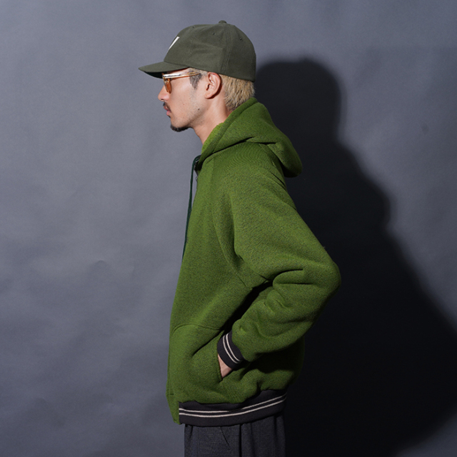 WRD5309 /「Weirdo - ZIP HOODIE / GREEN」ジップアップフーディー