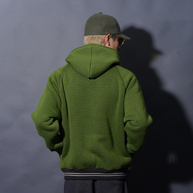 WRD5309 /「Weirdo - ZIP HOODIE / GREEN」ジップアップフーディー
