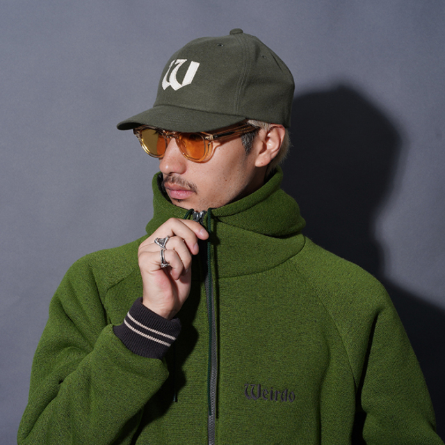 WRD5309 /「Weirdo - ZIP HOODIE / GREEN」ジップアップフーディー