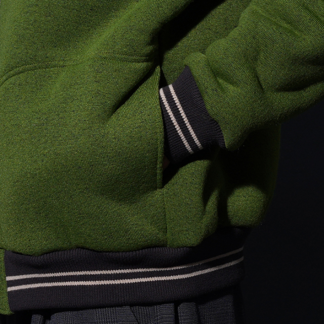 WRD5309 /「Weirdo - ZIP HOODIE / GREEN」ジップアップフーディー