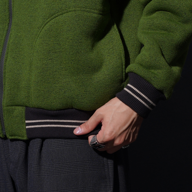 WRD5309 /「Weirdo - ZIP HOODIE / GREEN」ジップアップフーディー