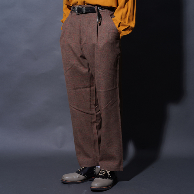 WEIRDO/ウィアード「WIND UP - TACK EASY PANTS / BROWN」タックイージースラックス