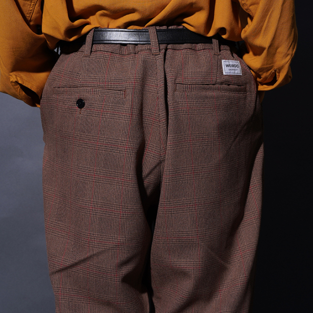 WRD5317 /「WIND UP - TACK EASY PANTS / BROWN」タックイージースラックス