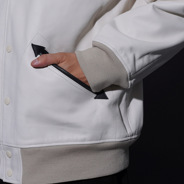 GSV5301 /「LOCOS - LEATHER JACKET / IVORY」レザージャケット