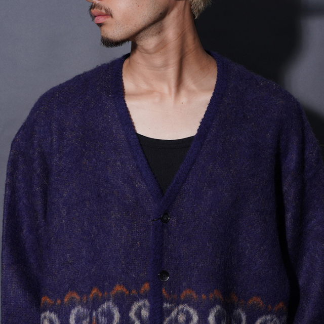 VAN ダークネイビー ウールカーディガン L GSV5308 /「VENICE HEART - CARDIGAN / NAVY」オリジナルヂャガード