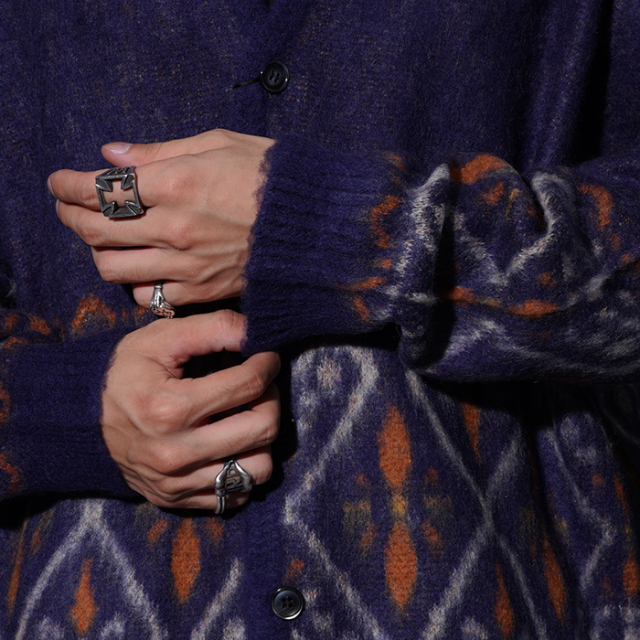 GSV5308 /「VENICE HEART - CARDIGAN / NAVY」オリジナルヂャガード