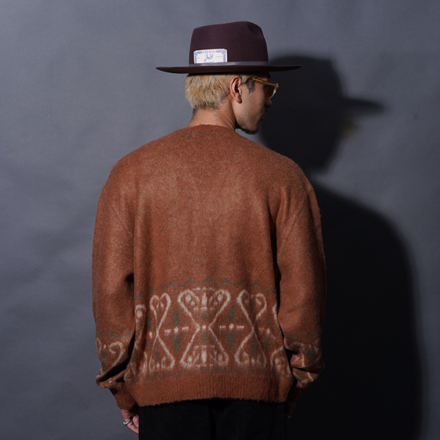GSV5308 /「VENICE HEART - CARDIGAN / BROWN」オリジナルヂャガード