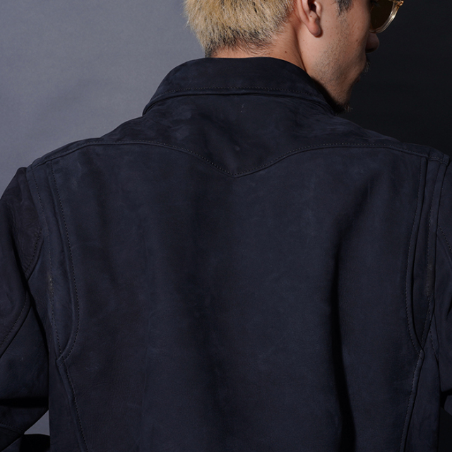 50s 黒 ヌバック スポーツジャケット ロカビリー スエード スウェード 8209_br_01.jpg