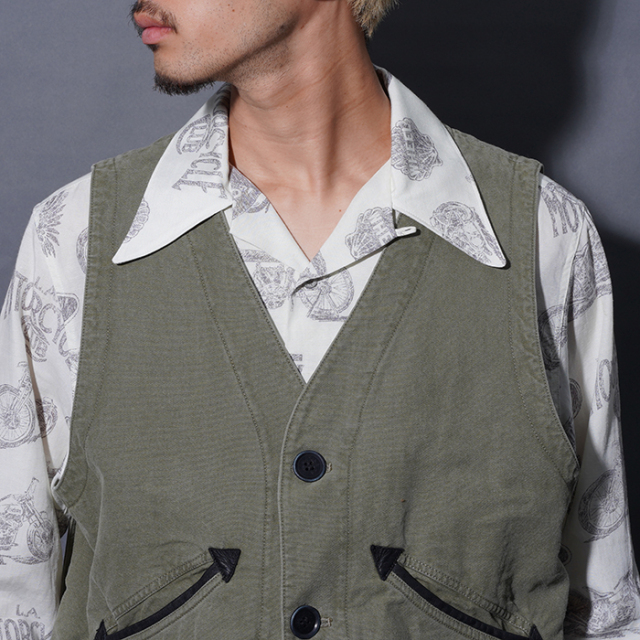OC5307 /「THIRTEEN CROWS - TOOL VEST / OLIVE」ツールベスト
