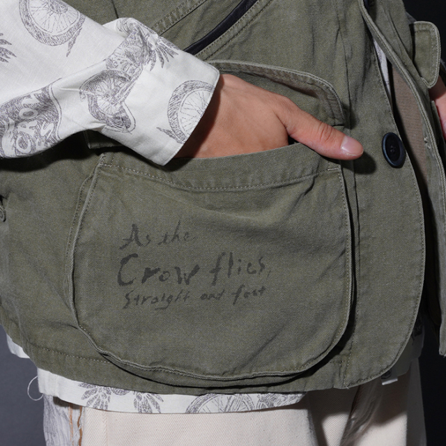 OC5307 /「THIRTEEN CROWS - TOOL VEST / OLIVE」ツールベスト