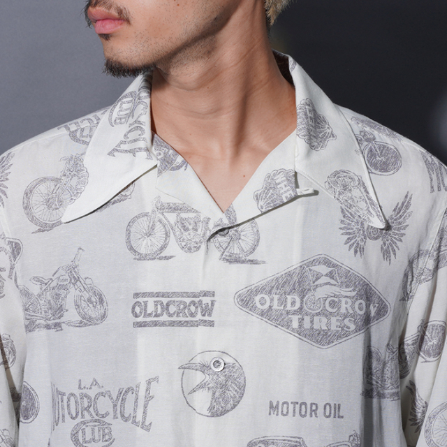 OC5308 /「L.A. MOTORCYCLE GARAGE - L/S SHIRTS / BROWN」オリジナル