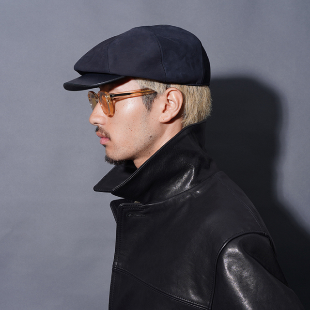 BYGH5302 /「GOODFORD - CAR COAT / BLACK」1940'sレザーカーコート