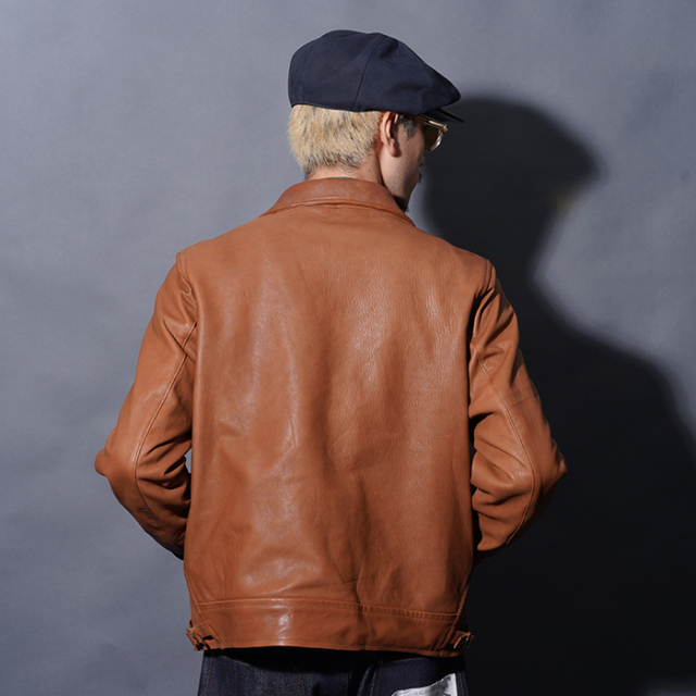 BYGH5301 /「GOODTHINK - COSSACK JACKET / BROWN」1930'sレザー
