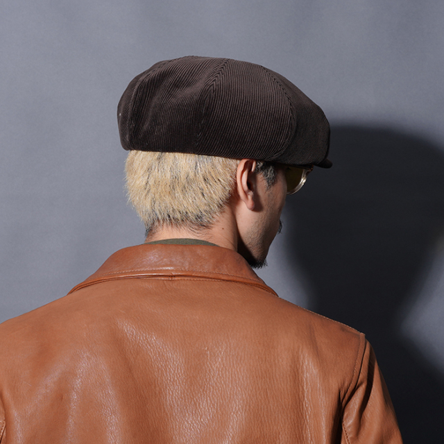 BYGH53G01 /「GLADWELL - CASQUETTE / BROWN」コーデュロイキャスケット