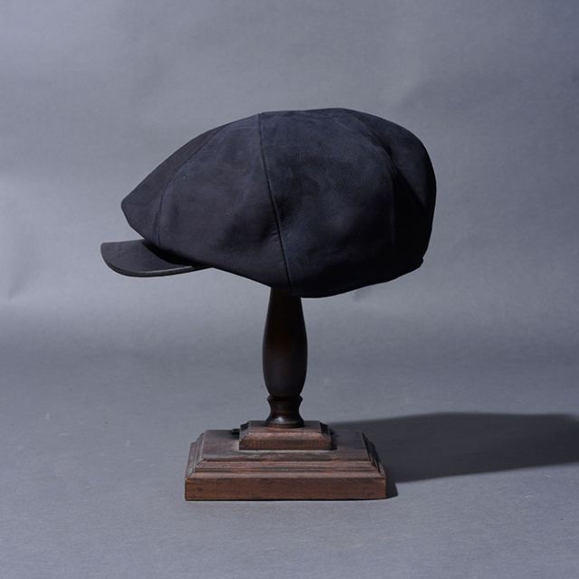 OC53G03 /「SPEED SHOP - LEATHER CASQUETTE / BLACK」キャスケット