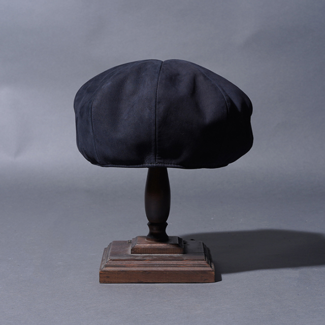 OC53G03 /「SPEED SHOP - LEATHER CASQUETTE / BLACK」キャスケット