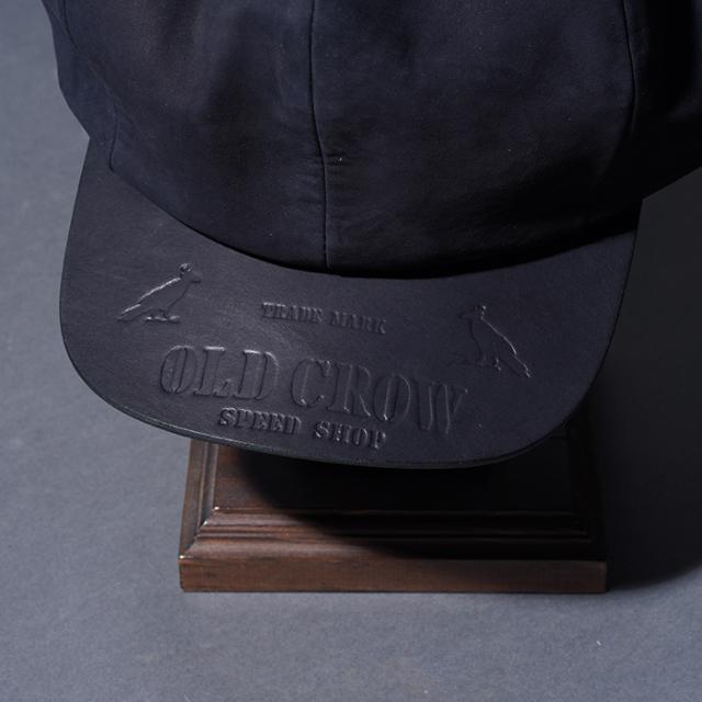 OC53G03 /「SPEED SHOP - LEATHER CASQUETTE / BLACK」キャスケット