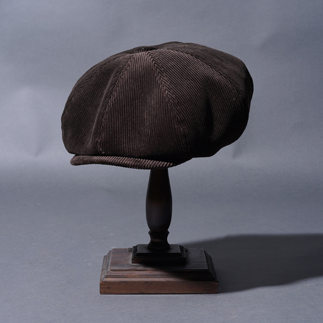 BY GLAD HAND/バイグラッドハンド「GLADWELL - CASQUETTE / BROWN」コーデュロイキャスケット