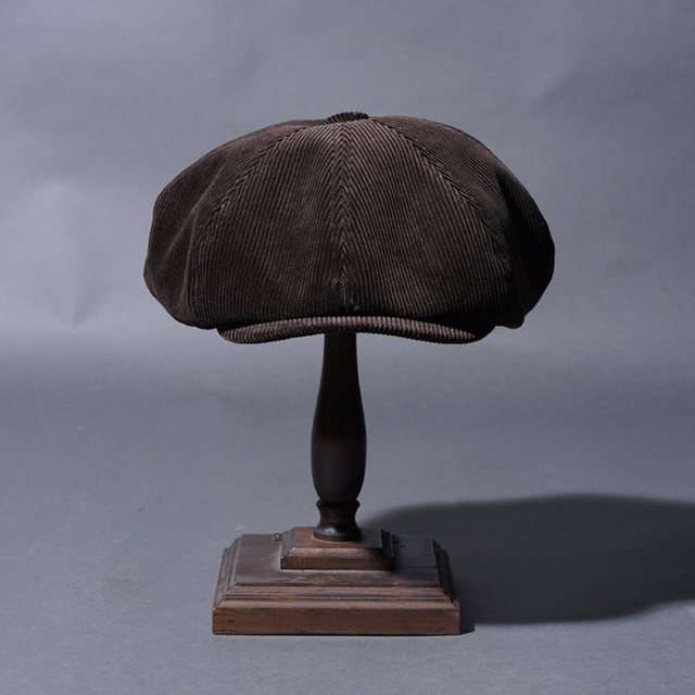 BYGH53G01 /「GLADWELL - CASQUETTE / BROWN」コーデュロイキャスケット