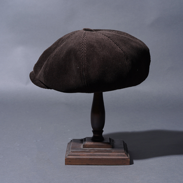 BYGH53G01 /「GLADWELL - CASQUETTE / BROWN」コーデュロイキャスケット