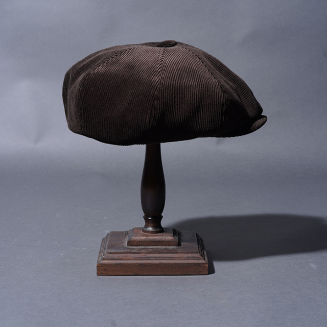 BYGH53G01 /「GLADWELL - CASQUETTE / BROWN」コーデュロイキャスケット