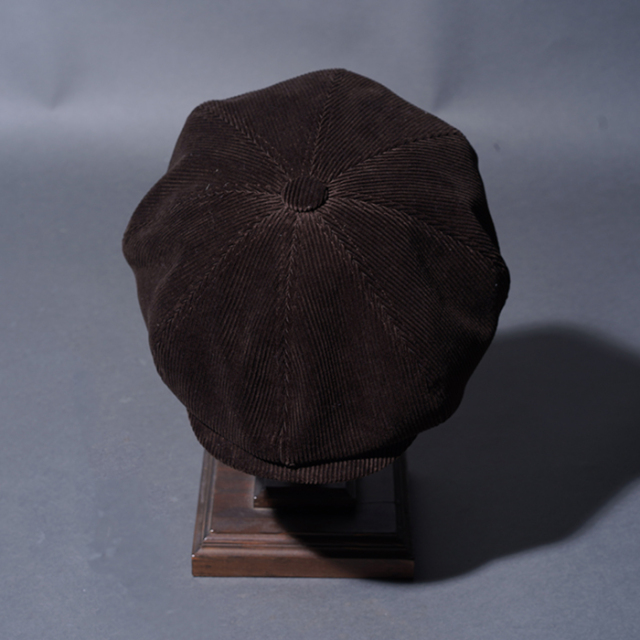 BYGH53G01 /「GLADWELL - CASQUETTE / BROWN」コーデュロイキャスケット