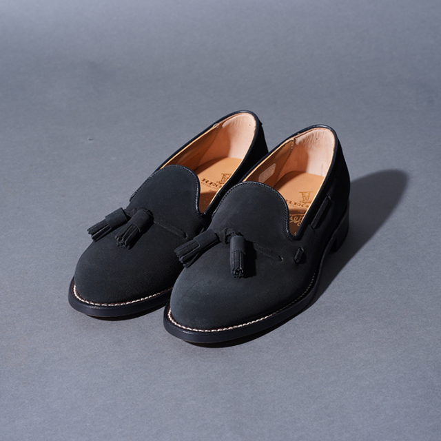 REGAL×GLAD HAND「TASSELED SLIP-ON SHOES SUEDE / BLACK」タッセルスリッポンシューズ