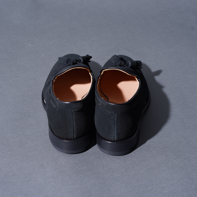REGAL/ブラックスエード タッセルスリップオン REGAL×GLAD HAND「TASSELED SLIP-ON SHOES SUEDE / BLACK」タッセル