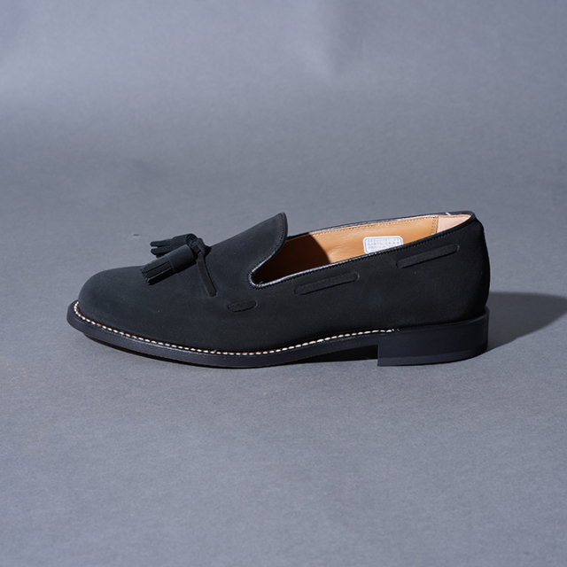 REGAL/ブラックスエード タッセルスリップオン REGAL×GLAD HAND「TASSELED SLIP-ON SHOES SUEDE / BLACK」タッセル
