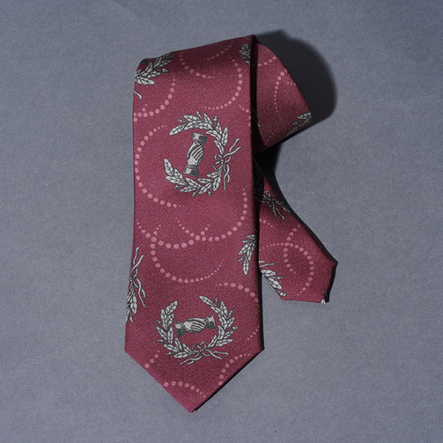 GLAD HAND/グラッドハンド「SHAKE HAND - FOUR IN HAND TIE / BURGUNDY」ネクタイ