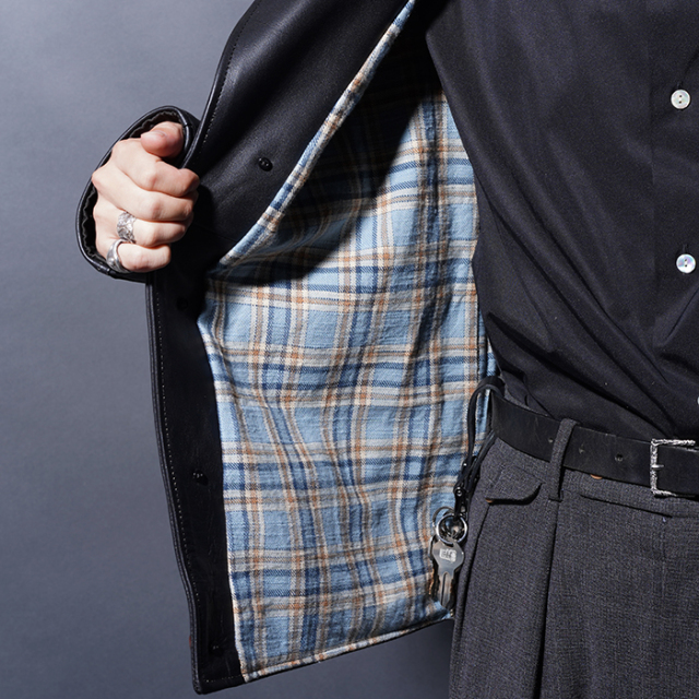 OC5303 /「101 - MOTORCYCLE JACKET / BLACK」レザーモーターサイクル