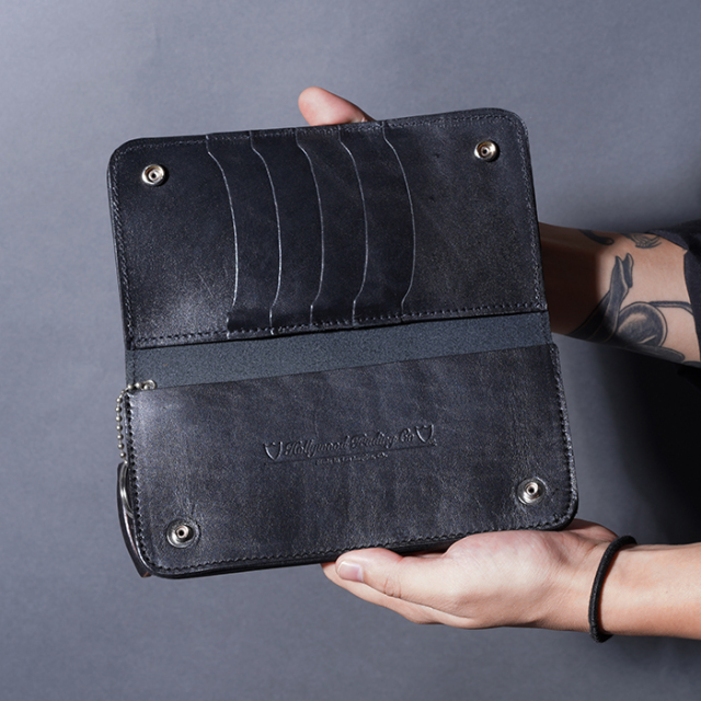 HTC×GLAD HAND「Long Wallet / BLACK」財布