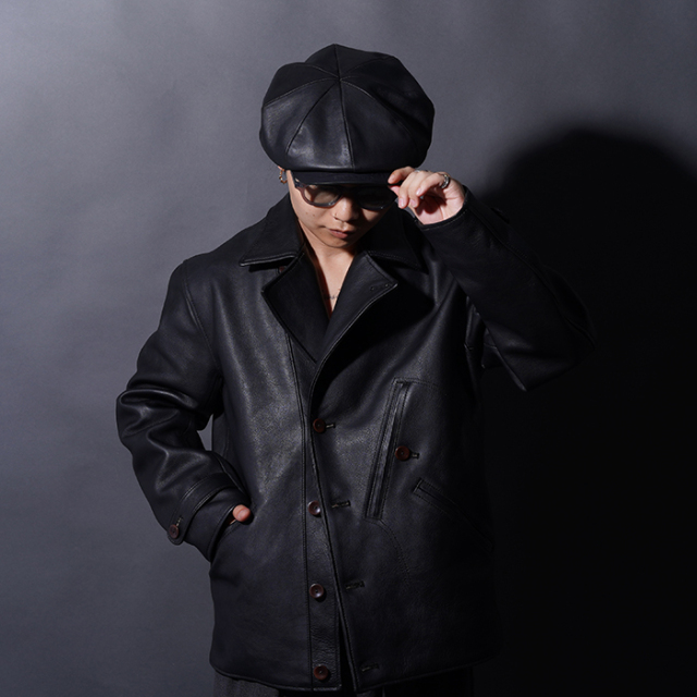 あ*ら様 BUCO warp&woof 黒 キャスケット モーターサイクルキャッ あ*ら様 BUCO warp&woof 黒 キャスケット モーターサイクルキャッ あ