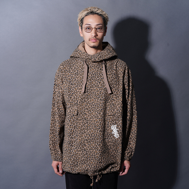 GANGSTERVILLE/ギャングスタービル「CIRCLE SIG - SMOCK PARKA / LEOPARD」1940’s U.S.NAVYサルベージパーカー