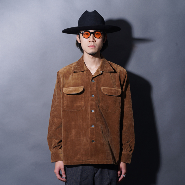TROPHY CLOTHING/トロフィークロージング「Town Craft Cord Shirt / BROWN」10ウェールコーデュロイタウンクラフトシャツ