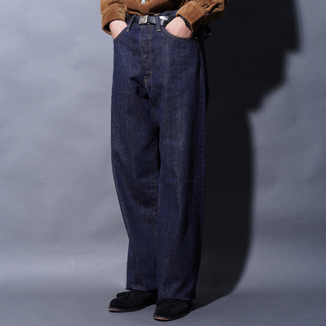 BLACK SIGN/ブラックサイン「14oz BS Denim Pants Wide Straight / Dark Indigo」14オンスワイドストレートBSデニムパンツ