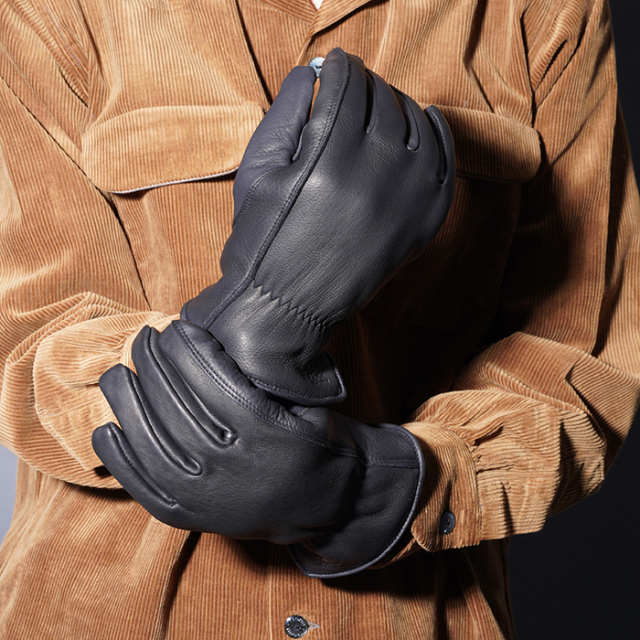 Lamp gloves/ランプグローブス「Winter glove / BLACK」ウィンターレザ