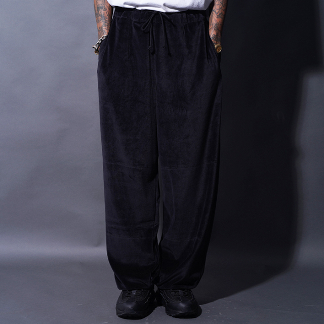 【LIMITED ITEM】NASTOYS for Naoya Morishita「Velor Track Pants / BLACK」ベロアトラックパンツ