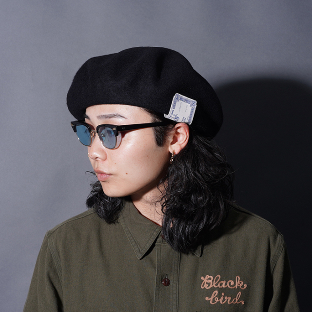 D-00022 /「BERET / BLACK」ベレー帽