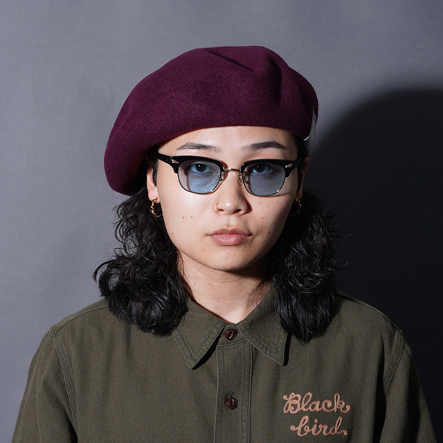 D-00022 /「BERET / WINE」ベレー帽