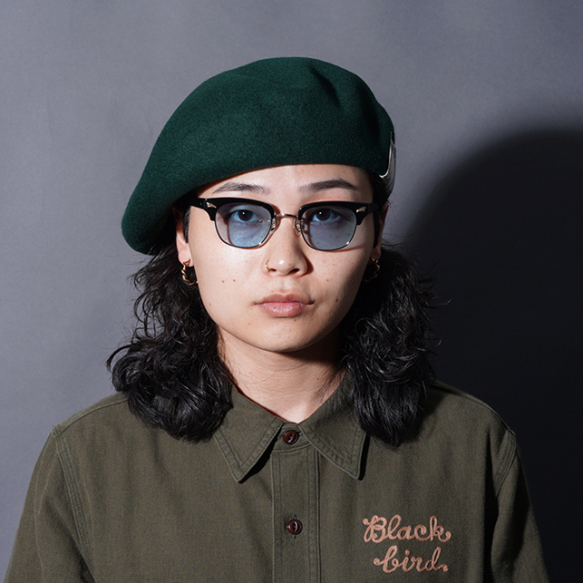 D-00022 /「BERET / N.GREEN」ベレー帽