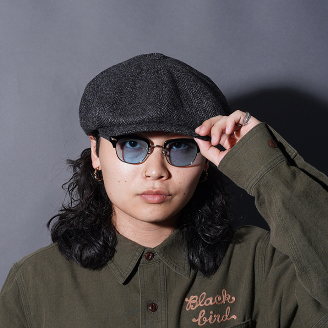 D-01088 /「PEAKY CAP / GRAY」キャスケット