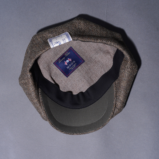 THE H.W.DOG&COキャスケット D-01088 THE H.W.DOG&CO. MOON Tweed|8パネル|キャスケット|ハンチング『PEAKY