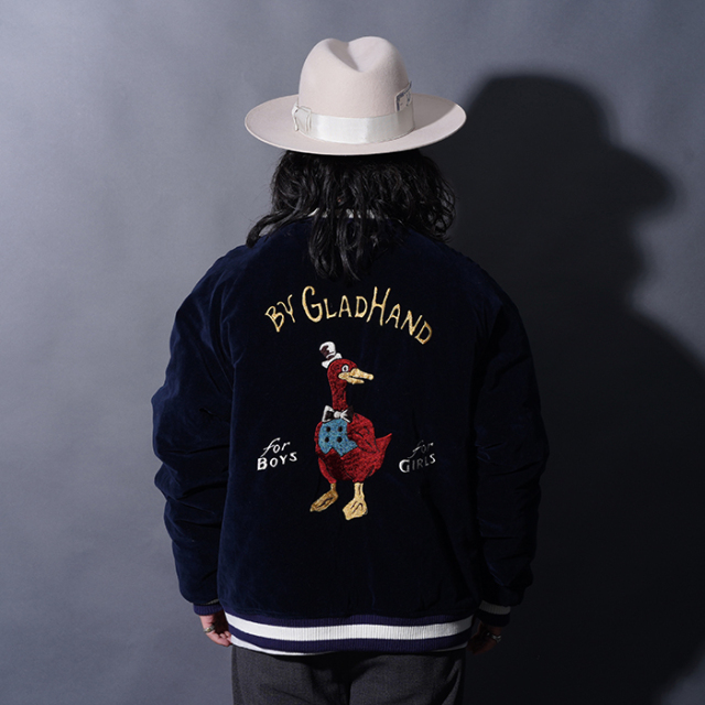BYGH5304 /「TEXAS - SOUVENIR JACKET / NAVY×PINK」スーベニア