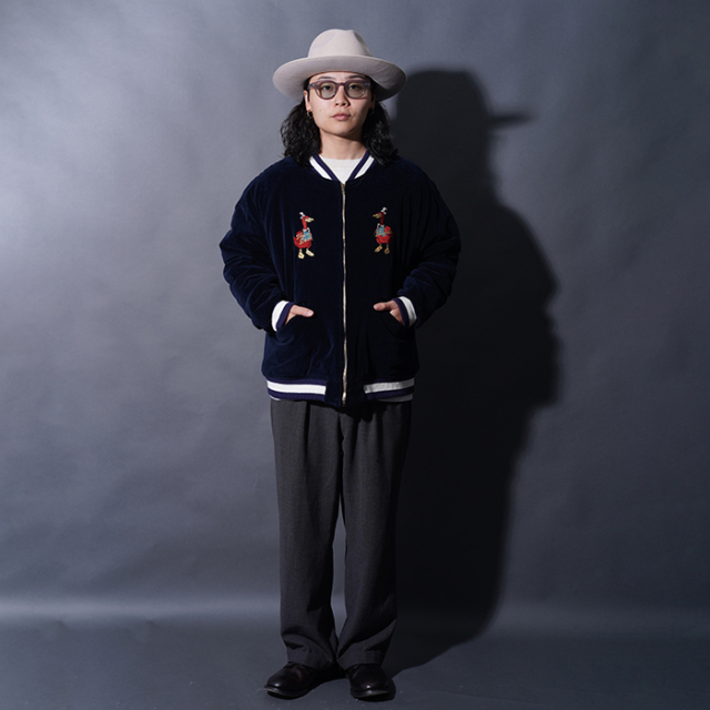 BYGH5304 /「TEXAS - SOUVENIR JACKET / NAVY×PINK」スーベニア