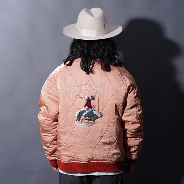 BYGH5304 /「TEXAS - SOUVENIR JACKET / NAVY×PINK」スーベニア