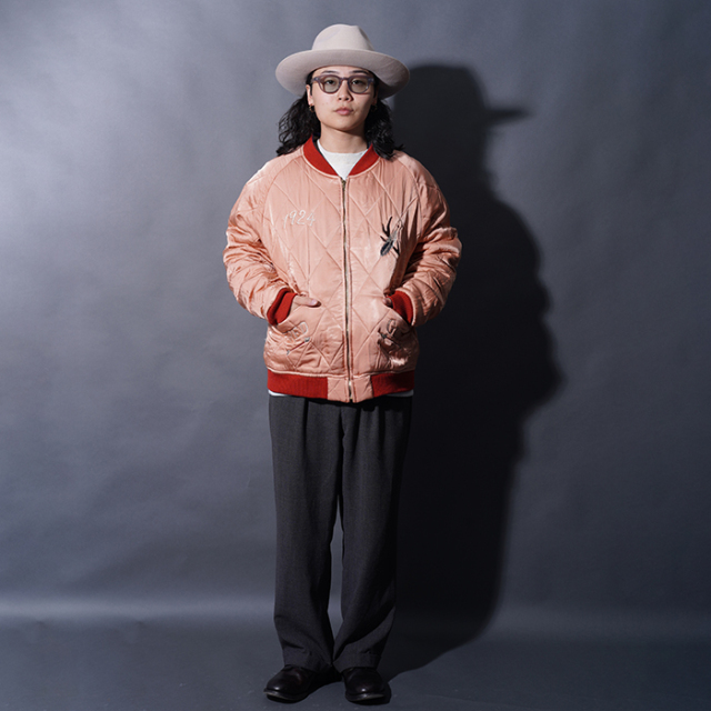 BYGH5304 /「TEXAS - SOUVENIR JACKET / NAVY×PINK」スーベニア