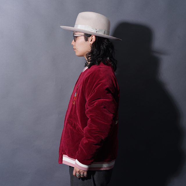 BYGH5304 /「TEXAS - SOUVENIR JACKET / BURGUNDY×SAX」スーベニア