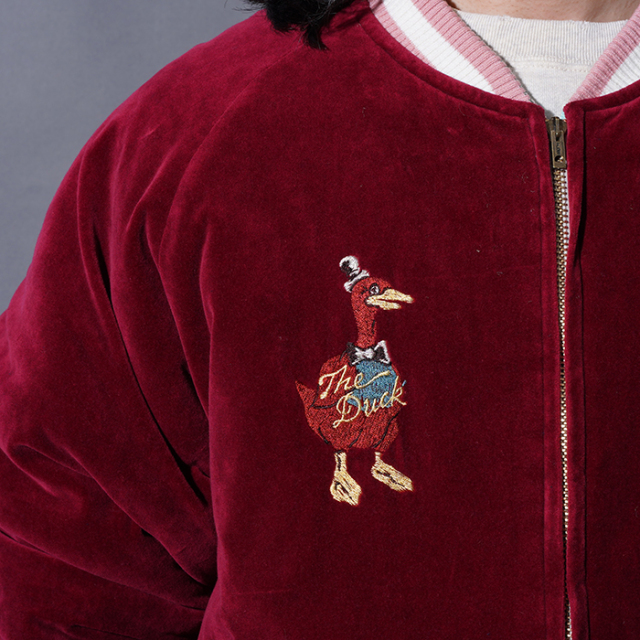 HARE スーベニアジャケット 赤 BYGH5304 /「TEXAS - SOUVENIR JACKET / BURGUNDY×SAX」スーベニア