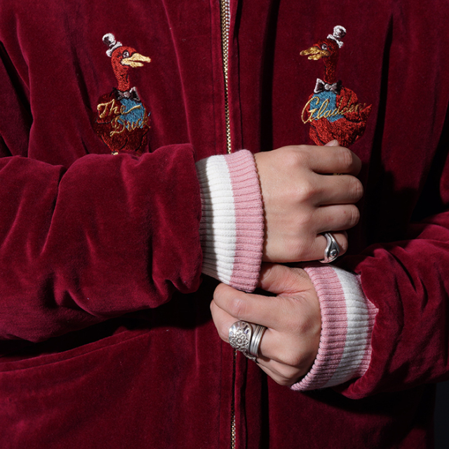 BYGH5304 /「TEXAS - SOUVENIR JACKET / BURGUNDY×SAX」スーベニア